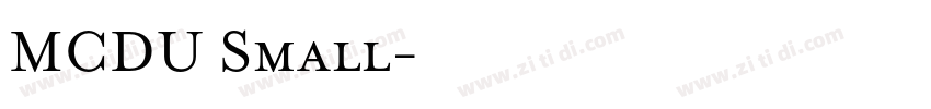 MCDU Small字体转换
